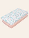 My Little Zone 2 Pack Crib Fitted Sheets (Coral Pink - White)