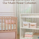 Floral Muslin Diaper Changing Pad, 2 pc