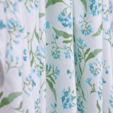 Blue Maternity Dress, Nursing Dress - Botanical Collection - Print Blue