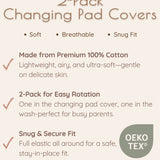Woodland Diaper Changing Pad Cover, 2 Pc
