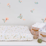 Floral Muslin Diaper Changing Pad, 2 pc