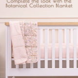 Botanical Pink Baby Crib Sheets, 2 Pc