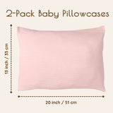 Floral Baby Pillow Case, 2 pc