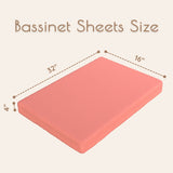 Floral Muslin Bassinet Sheets, 2 pc