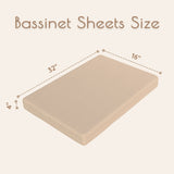 Neutral Rainbow Muslin Bassinet Sheets, 2 pc