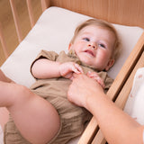 Neutral Rainbow Muslin Bassinet Sheets, 2 pc