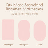 Floral Muslin Bassinet Sheets, 2 pc