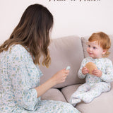 Botanical Blue Baby Pajamas Sleep and Play