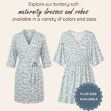 Botanical Blue Maternity Dress