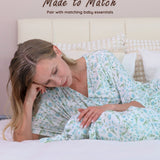 Botanical Blue Maternity Dress