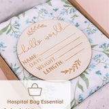 Botanical Blue Newborn Receiving Blankets Set