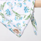 Botanical Blue Newborn Receiving Blankets Set