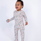 Botanical Pink Baby Girl Pajamas Sleep and Play