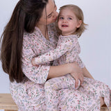 Botanical Pink Baby Girl Pajamas Sleep and Play