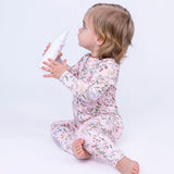 Botanical Pink Footless Baby Pajamas