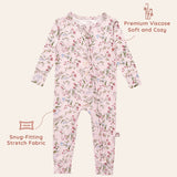 Botanical Pink Footless Baby Pajamas