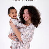 Botanical Pink Maternity Dress