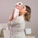 Botanical Pink Maternity Robe