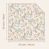 Botanical Pink Newborn Receiving Blankets Set