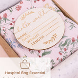 Botanical Pink Newborn Receiving Blankets Set