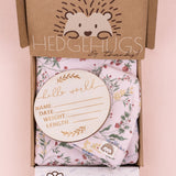 Botanical Pink Newborn Receiving Blankets Set