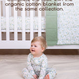 Neutral Green Fitted Crib Sheets, 2 Pc