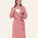 Pink Maternity Robe