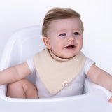 Neutral Rainbow Muslin Baby Bandana Bibs, 10 Pc