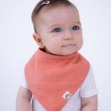 Floral Muslin Baby Bandana Bibs, 10 pc