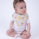 Floral Muslin Baby Bandana Bibs, 10 pc