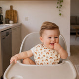 Neutral Rainbow Muslin Baby Bibs, 8 Pc