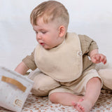 Neutral Rainbow Muslin Baby Bibs, 8 Pc