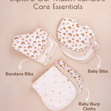 Neutral Rainbow Muslin Baby Bibs, 8 Pc