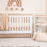 Neutral Rainbow Muslin Crib Sheets, 2 pc