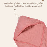 Floral Hooded Bath Towels for Infants, 2 pc