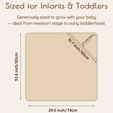 Neutral Rainbow Hooded Bath Towels for Infants, 2 pc