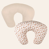 Neutral Rainbow Muslin Nursing Pillow Cover, 2 pc