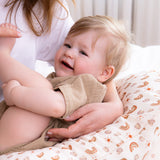 Neutral Rainbow Muslin Nursing Pillow Cover, 2 pc