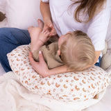 Neutral Rainbow Muslin Nursing Pillow Cover, 2 pc