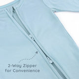 Neutral Blue Baby Pajamas Sleep and Play