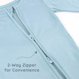 Neutral Blue Footless Baby Pajamas