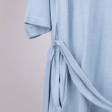 Neutral Blue Maternity Robe