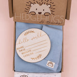 Neutral Blue Newborn Receiving Blankets Set