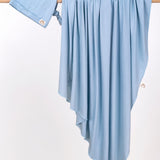 Neutral Blue Newborn Receiving Blankets Set