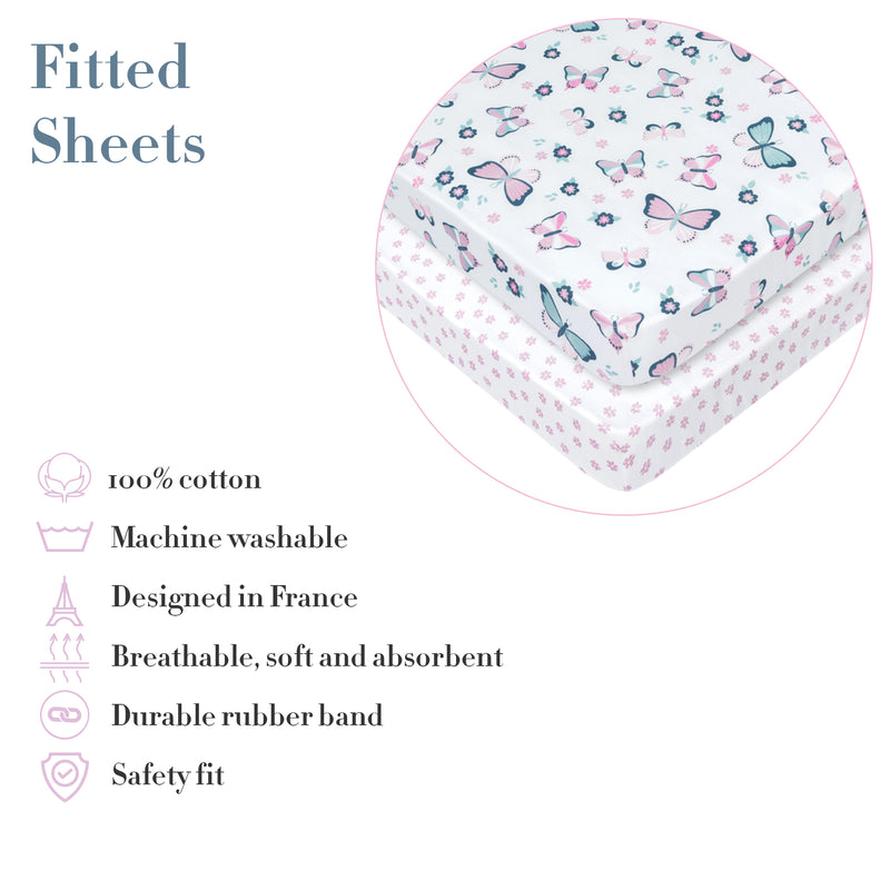 pink crib sheets