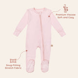 Pink Baby Girl Pajamas Sleep and Play