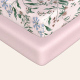 Botanical Pink Bassinet Sheets Fitted, 2 Pc