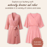 Pink Maternity Robe