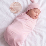 Pink Newborn Receiving Blankets Set