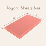 Floral Muslin Playard Sheets, 2 pc